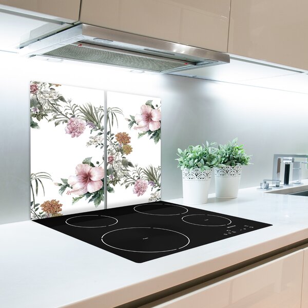 Tagliere in vetro Pattern floreale 60x52 cm