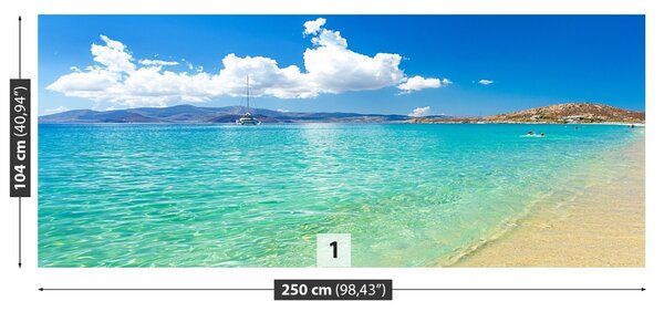 Carta da parati Spiaggia della Grecia 104x70 cm