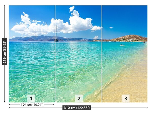Carta da parati Spiaggia della Grecia 104x70 cm