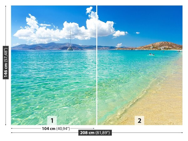 Carta da parati Spiaggia della Grecia 104x70 cm