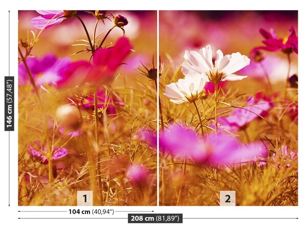 Carta da parati Fiore spaziale 104x70 cm