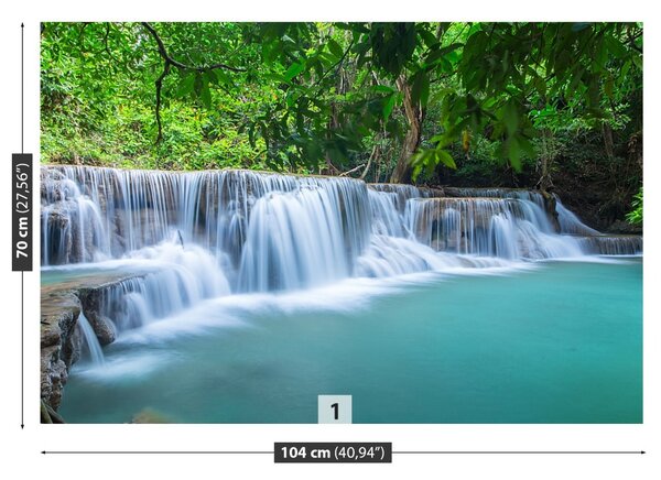 Carta da parati Foresta a cascata 104x70 cm