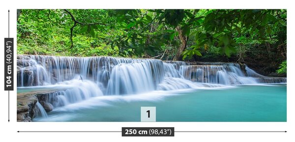 Carta da parati Foresta a cascata 104x70 cm