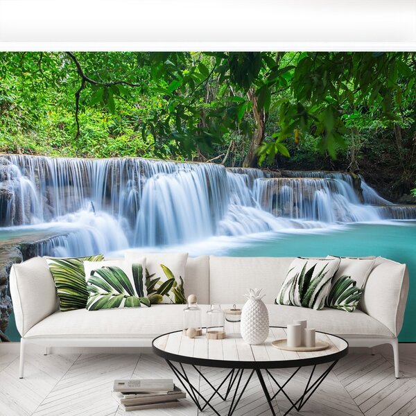 Carta da parati Foresta a cascata 104x70 cm