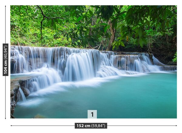 Carta da parati Foresta a cascata 104x70 cm
