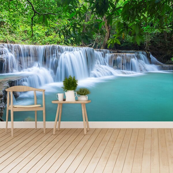 Carta da parati Foresta a cascata 104x70 cm