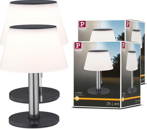 Paulmann Bundle Lampada da tavolo LED solare Lillesol