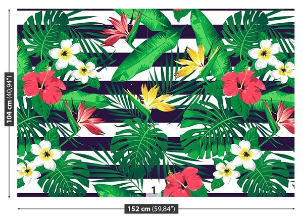 Carta da parati Fiori tropicali 104x70 cm