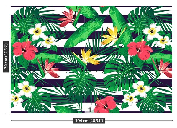Carta da parati Fiori tropicali 104x70 cm