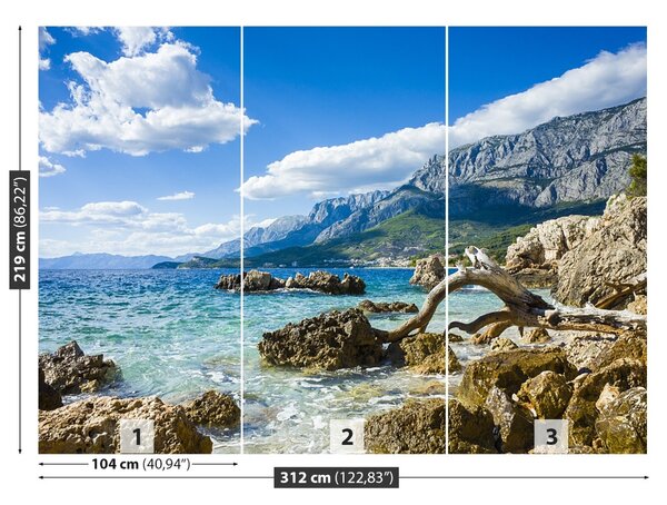 Carta da parati Mare della Croazia 104x70 cm