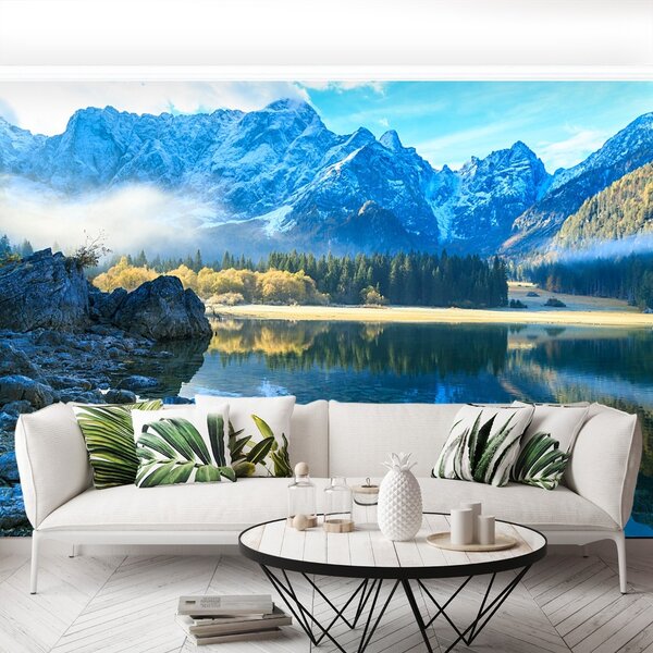 Carta da parati Montagne del lago 104x70 cm