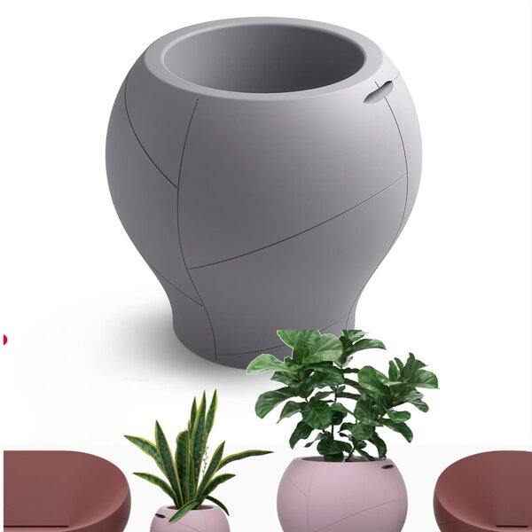 Vaso dalle forme morbide e avvolgenti, Vera Pot SMALL Dimensioni 50x h 48 cm - OUTDOOR INDOOR- OPA COLORE Ferro