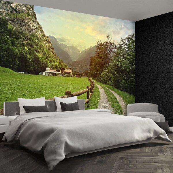 Carta da parati Alpi svizzere 104x70 cm