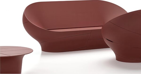 Tavolino da Giardino in Polietilene Vera Dimensioni 80x h 31 cm - OUTDOOR INDOOR- COLORE Ferro
