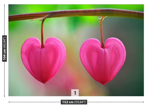 Carta da parati Fiore di cuore 104x70 cm