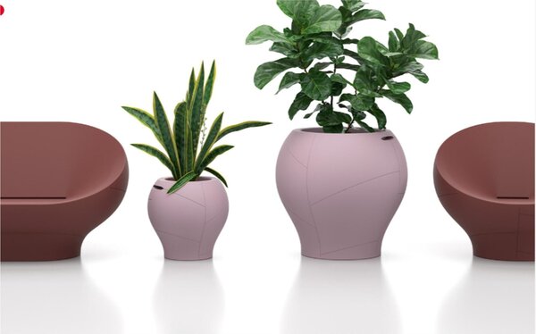 Vaso dalle forme morbide e avvolgenti, Vera Pot BIG Dimensioni 80x h 76,5 cm - OUTDOOR INDOOR- OPA COLORE Agata