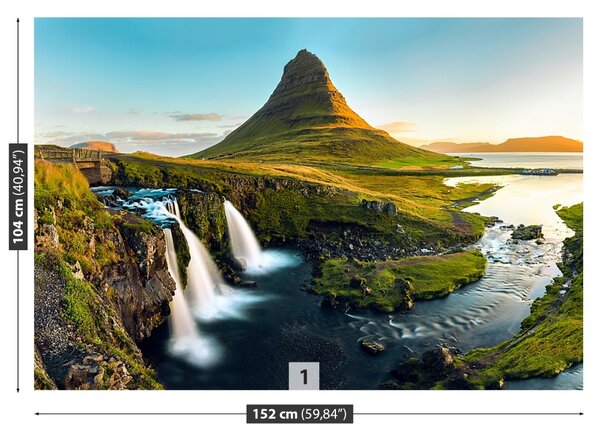 Carta da parati Monte Kirkjufell 104x70 cm