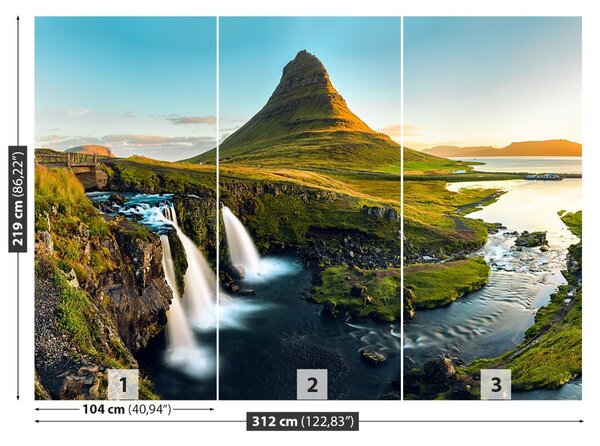 Carta da parati Monte Kirkjufell 104x70 cm