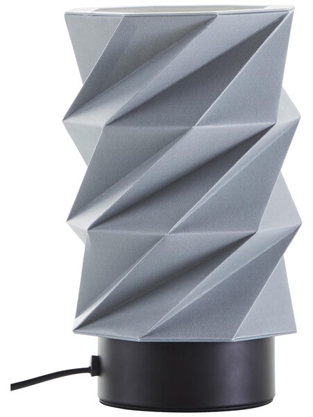 BRILLANTE lampada da tavolo 22cm Paperfold in carta grigia/nera/metallo