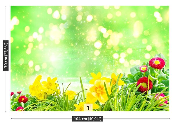 Carta da parati Fiori di Pasqua 104x70 cm