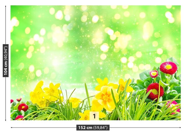 Carta da parati Fiori di Pasqua 104x70 cm