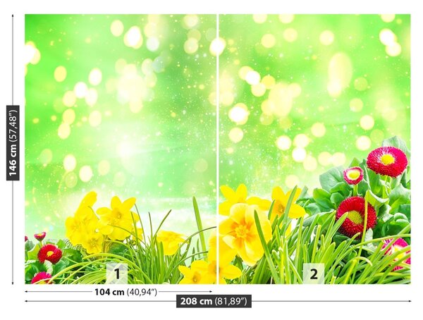 Carta da parati Fiori di Pasqua 104x70 cm