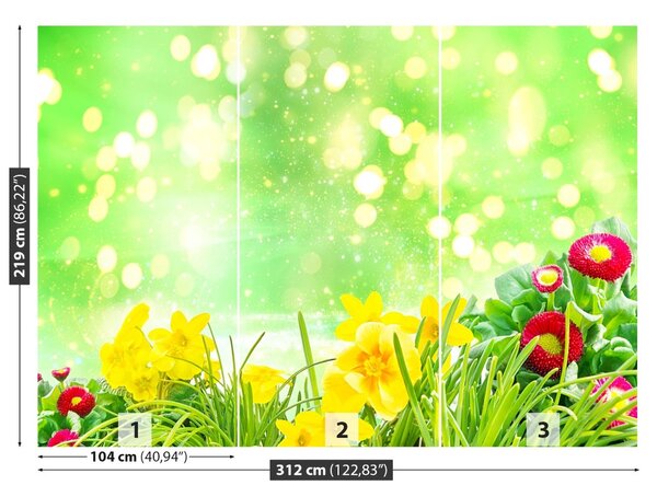 Carta da parati Fiori di Pasqua 104x70 cm