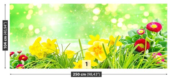 Carta da parati Fiori di Pasqua 104x70 cm