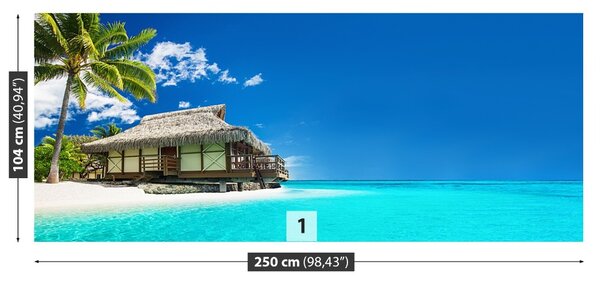 Carta da parati Spiaggia di bungalow 104x70 cm