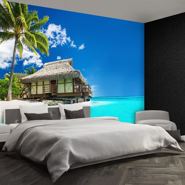 Carta da parati Spiaggia di bungalow 104x70 cm