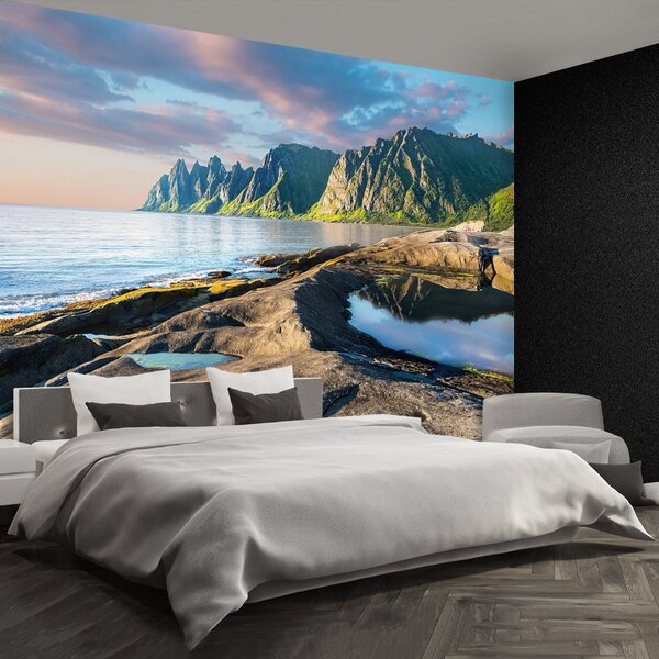 Carta da parati Montagne Norvegia 104x70 cm