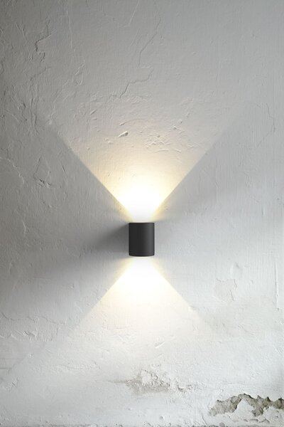 Nordlux lampada da parete Canto, nero, Ip44, 77571003