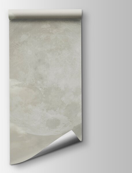 Carta da parati Luna piena tra le nuvole, Carta da parati Cielo, Carta da parati popolare, t00833 - Tapeko.it