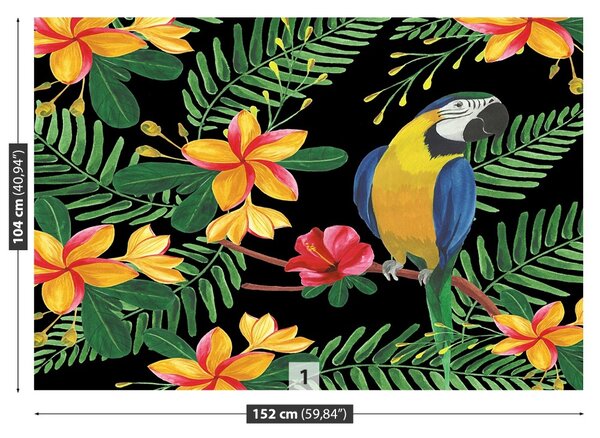 Carta da parati Ara fiori 104x70 cm