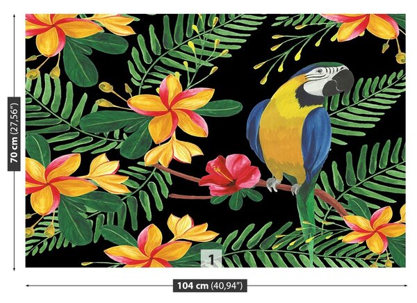 Carta da parati Ara fiori 104x70 cm