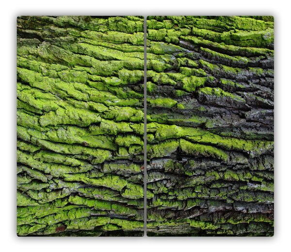 Tagliere in vetro temperato Corteccia di albero 60x52 cm