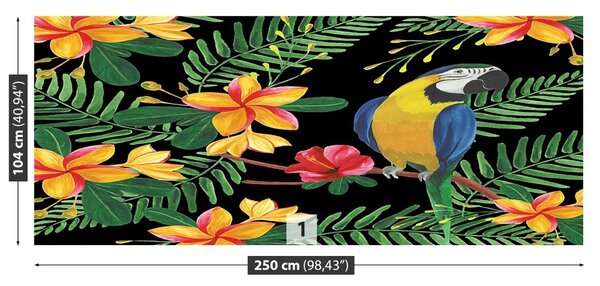 Carta da parati Ara fiori 104x70 cm