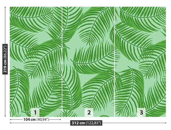Carta da parati Foglie di palma 104x70 cm