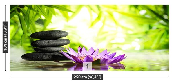 Carta da parati Lotos e Zen Stone 104x70 cm
