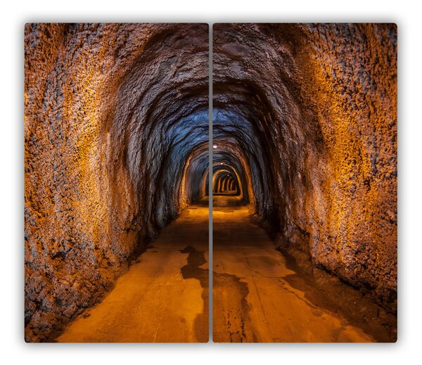 Tagliere in vetro Tunnel sotterraneo 60x52 cm