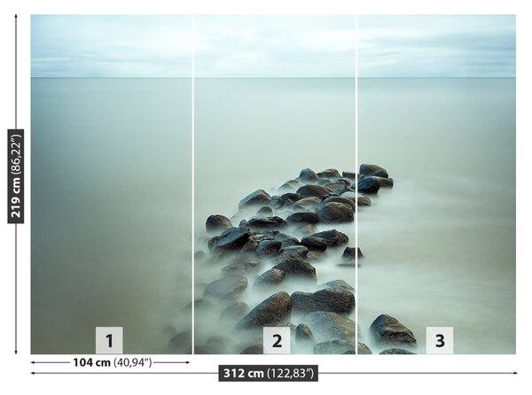 Carta da parati Rocce baltiche 104x70 cm
