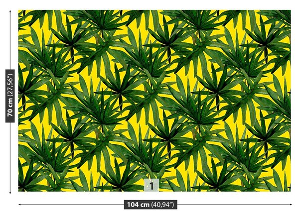Carta da parati Foglie tropicali 104x70 cm
