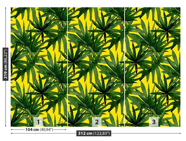 Carta da parati Foglie tropicali 104x70 cm