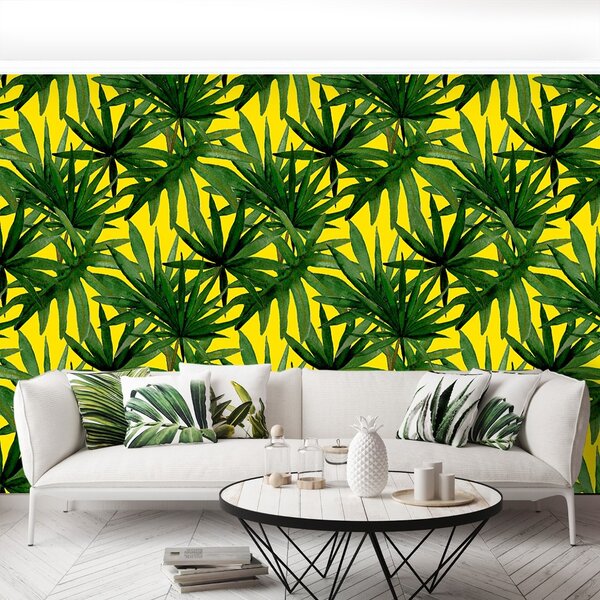 Carta da parati Foglie tropicali 104x70 cm