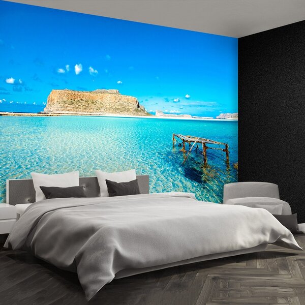 Carta da parati Laguna Grecia 104x70 cm