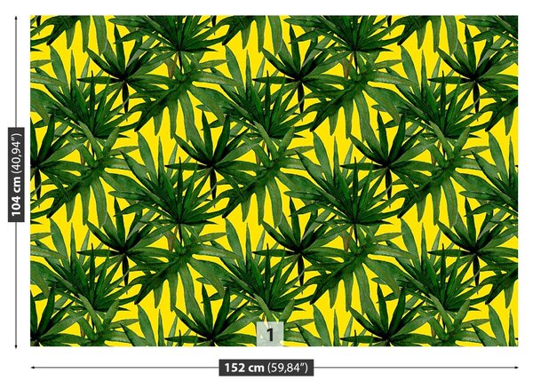 Carta da parati Foglie tropicali 104x70 cm