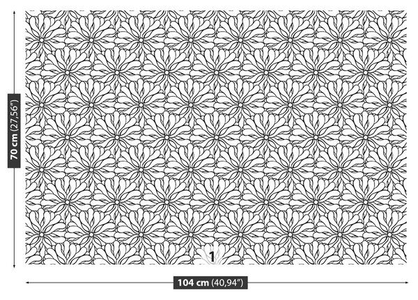 Carta da parati Modello di fiori 104x70 cm