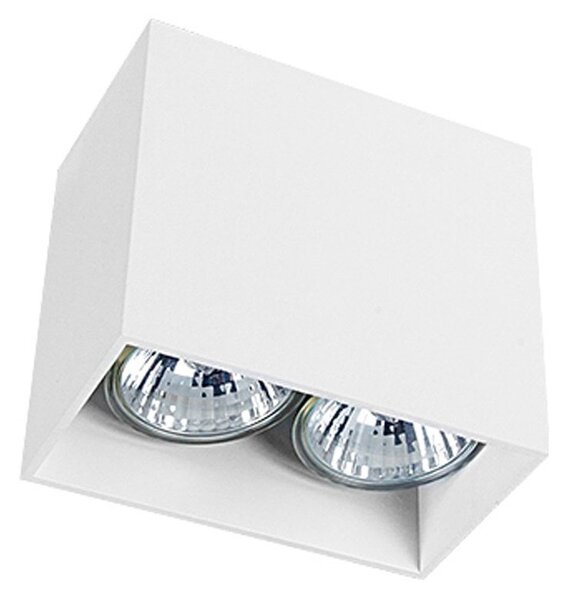 Faretto spot GAP bianco 2xGU10x35W in alluminio, dimensioni: 10x11x6 cm, IP20, Nowodvorski Lighting