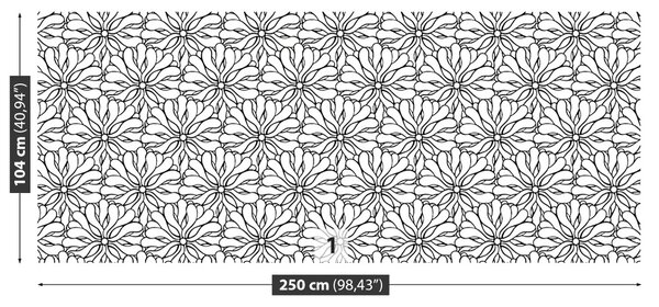 Carta da parati Modello di fiori 104x70 cm