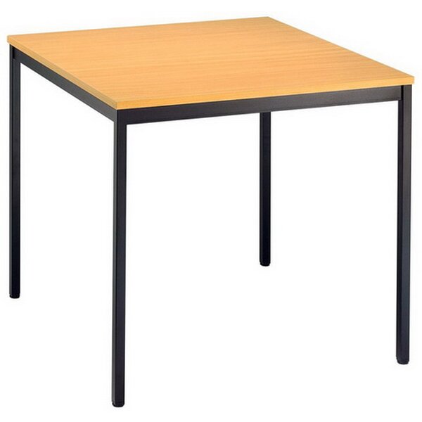 Tavolo da conferenza con tubo quadrato Vektor 80 X 80Cm faggio / nero